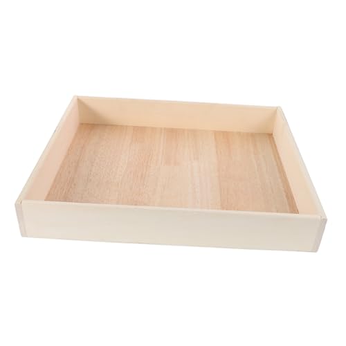 ibasenice -Sand -Tablettspielzeug für Mini Sandbox Sandkasten Sandspielzeug Kinderspielzeug Sand Sandspieltablett so tun als ob Spiel aufbewahrungskorb hölzern von ibasenice
