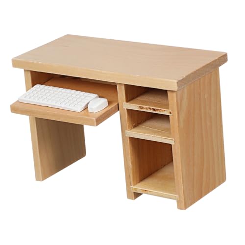 ibasenice Satz Mini-Möbelmodell würfelunterlage photostickomni dekoring playmobilhauser Computer tische pc Miniatur Heimdekorationen Mini-Computertischmodell Mini-Hausschreibtisch Schiene von ibasenice