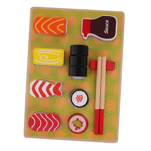 ibasenice Satz Sushi- Holz kochset Rollenspiel Rollenspielzeug Nachahmungsspielzeug Montessori-Küche Holzspielfutter Essen aus Holz Sushi-Zubehör hölzern ibasenice Satz Sushi- Holz kochset Rollenspiel Rollenspielzeug Nachahmungsspielzeug Montessori-Küche Holzspielfutter Essen aus Holz Sushi-Zubehör hölzern von ibasenice