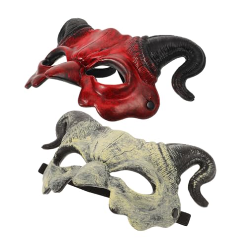 ibasenice Scary Devil Maske Halbgesicht mit Hörnern Leichtes Bequemes Halloween Cosplay Accessoire für Erwachsene Weiches Material Kompakt und Atmungsaktiv für Party Bühnenauftritte ibasenice Scary Devil Maske Halbgesicht mit Hörnern Leichtes Bequemes Halloween Cosplay Accessoire für Erwachsene Weiches Material Kompakt und Atmungsaktiv für Party Bühnenauftritte von ibasenice