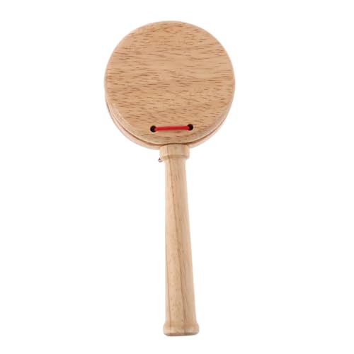 ibasenice Schlaginstrument für Lernspielzeug für Griff Kastagnette Musikinstrument kastagnetten musikalische Rhythmus Orff Kastagnette Holz Beige von ibasenice