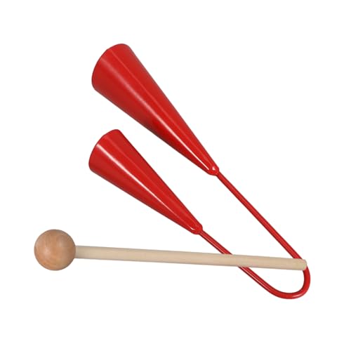 ibasenice Schlagzeug Musikspielzeug Musikinstrumente Für Vorschulkinder Handschlagglocken Musikinstrumentenspielzeug Für Agogo-Glocke Musikinstrumente Handklingel Holz Black von ibasenice
