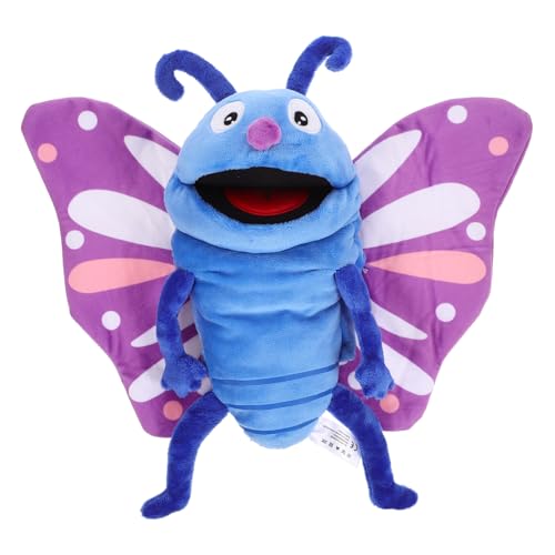 ibasenice Schmetterlings Handpuppe aus Weichem Plüsch Interaktives zum Geschichtenerzählen Fördert Kreativität und Feinmotorik für Eltern Junge Mädchen Aktivitäten von ibasenice