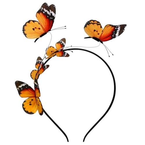ibasenice Schmetterlings-stirnbänder, 3d-schmetterlings-stirnband, Schönes Haarband für Party, Cosplay, Kostüm ibasenice Schmetterlings-stirnbänder, 3d-schmetterlings-stirnband, Schönes Haarband für Party, Cosplay, Kostüm von ibasenice