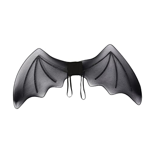 ibasenice Schwarze Fledermausflügel für Halloween Party und Cosplay Hautfreundlich Langlebig für Kostümpartys und Bühnenaufführungen von ibasenice