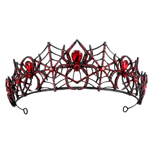 ibasenice Schwarze Spinnenkrone Im Vintage Stil Gothic Krone Halloween Tiara Krone Kopfschmuck Für Halloween Partys Für Frauen Und Männer Cosplay Kostüm Und Themenveranstaltungen von ibasenice