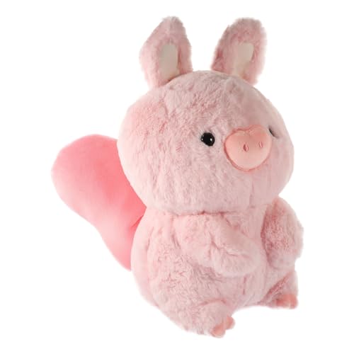 ibasenice Schweinepuppe Puppe Rosa Plüschtier Mädchen Kissen Kindertag Geburtstagsgeschenk Süßes Puppen Kaninchen Krabbelkrabbe Babyspielzeug Meerschweinchenkäfig Heu Hase Daunen Baumwolle von ibasenice
