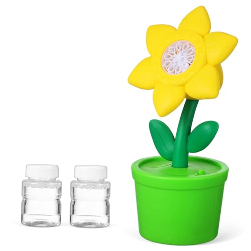 ibasenice Sonnenblumen Seifenblasenmaschine Automatische Seifenblasenmaschine Spielzeug von ibasenice