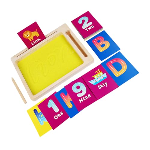 ibasenice Sensorisches Sandspielzeug für Frühe Montessori DIY Schreib und Malbrett aus Holz und Papier Alphabet Lernspielzeug für Kindergarten Zuhause Kreative Lernaktivitäten ibasenice Sensorisches Sandspielzeug für Frühe Montessori DIY Schreib und Malbrett aus Holz und Papier Alphabet Lernspielzeug für Kindergarten Zuhause Kreative Lernaktivitäten von ibasenice