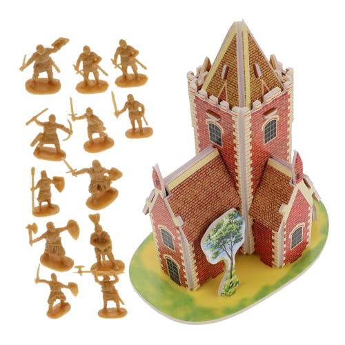 ibasenice 100-teiliges Mittelalterliches Ritterfiguren-Set Burg- Und Piratenmodelle Für Jungen von ibasenice