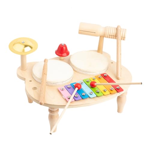 ibasenice Musikinstrumente Für Kinder – Holzschlagzeug – Jazz-Schlagzeug Für Kinder – Spielset-Spielzeug von ibasenice