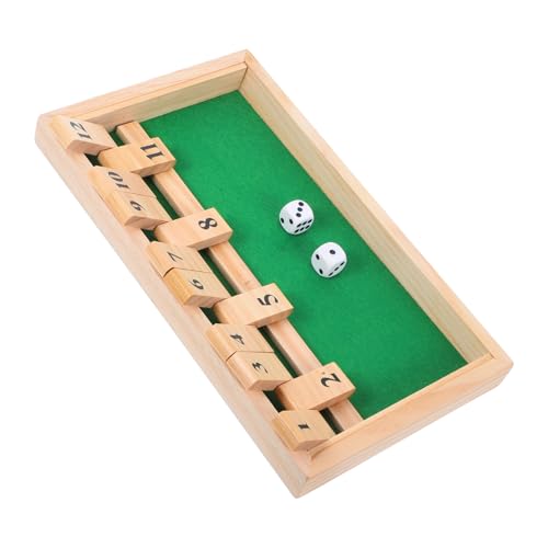 ibasenice Spiele in Der Tischversion Würfelspiel Aus Holz Mit Dem Thema „Shut The Box“ Perfektes Barspiel Für Die Ganze Familie von ibasenice