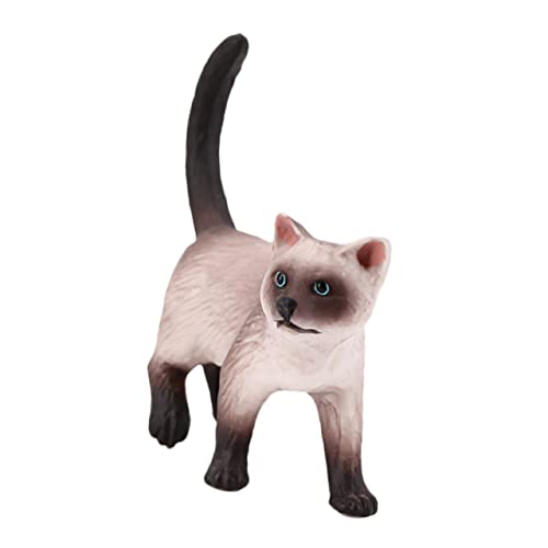 ibasenice Siamkatzen Ornament Katzenspielzeug Modelle Mini Kinderspielzeug Heimdekoration Pädagogisches Katzenmodell Simulationskatzenmodell Mini Katzenornament Siamkatzenmodell von ibasenice