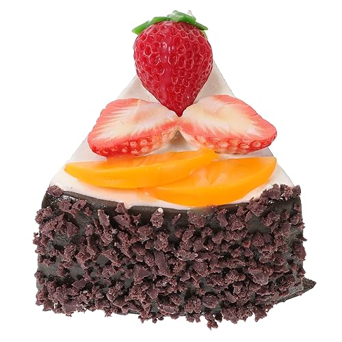 ibasenice Simulation Kuchen Diy-kuchenmodelle Faux-dreieck-kuchen Kuchen-display-modell Partyzubehör Künstliches Dessertdekor Künstliche Kuchen Falsches Brot Spielzeug Lebensmittel von ibasenice