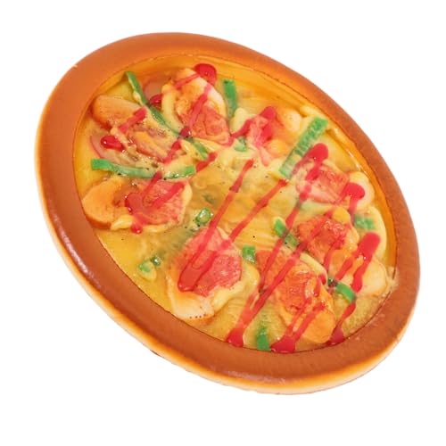 ibasenice Realistisches Pizza-Modell-Display Gefälschtes Pizza-Spielzeug Zum Rollenspiel Kein Pu- Und PVC-Material Perfekt Für Heimdekoration Und Foto-Requisiten von ibasenice