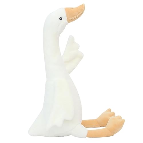 ibasenice Simulation Schwanenpuppe für kinderspielzeug geldgeschenke Weihnachten lauch Kuscheltier plushbit Plüschpuppe Gans Flauschiges PP Baumwolle Weiß von ibasenice