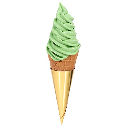 ibasenice Eistüten-Modell Simulation Eiscreme-Spielzeug Wiederverwendbar und für Fotografie und Dekorationszwecke Grün 20 X 5 cm von ibasenice
