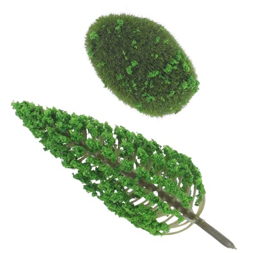 ibasenice Simulationslandschaftsbaum Miniaturfiguren Feenhaus Szene Fälschung Diorama-Minibäume Mini-Bäume dekorieren Mini-Bäume zum Basteln Puppenhaus-Baum-Modell Miniaturbaum Plastik Green von ibasenice