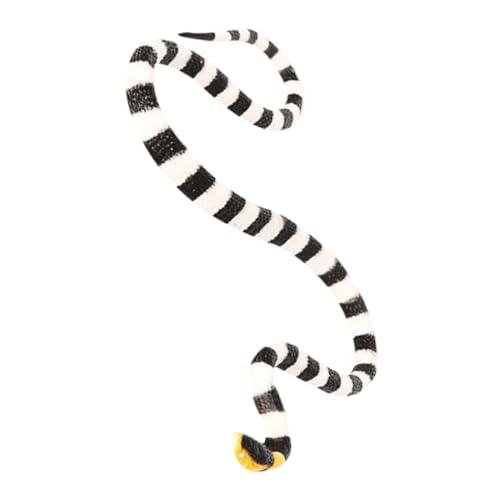 ibasenice Simulationsschlangenmodell Tierfiguren Plüschspielzeug Plüschtiere Für Nutztiere Ferngesteuerte Schlange Bauernhofspielzeug Kleinkindspielzeug Kleine Tiere PVC Weiß von ibasenice