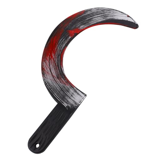 ibasenice Funny Sickle Requisiten Für Halloween-Party Und Cosplay Leichte Kunststoff-Dekoration Für Bühnenauftritte Und Schaurige Kostüme von ibasenice