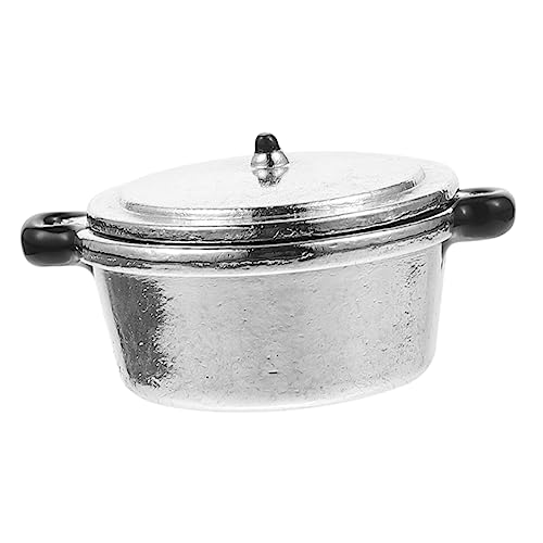 ibasenice Simulationstopf Blumentopf Ornament Mini Herd Küche Mini Herd Mini Kochgeschirr Bildung Mini Herd Ornament Miniatur Topf Pädagogischer Miniatur Topf Legierung von ibasenice