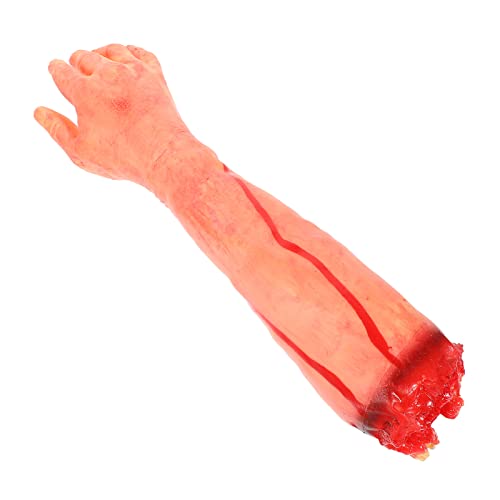 ibasenice Simulierte Abgetrennte Hand Gruselige Halloween-Dekorationen Maske Zombie Körperteildekor Halloween Abgetrennter Fuß Kunstblut Halloween Gefälschte Finger Geist Pp Baumwolle von ibasenice