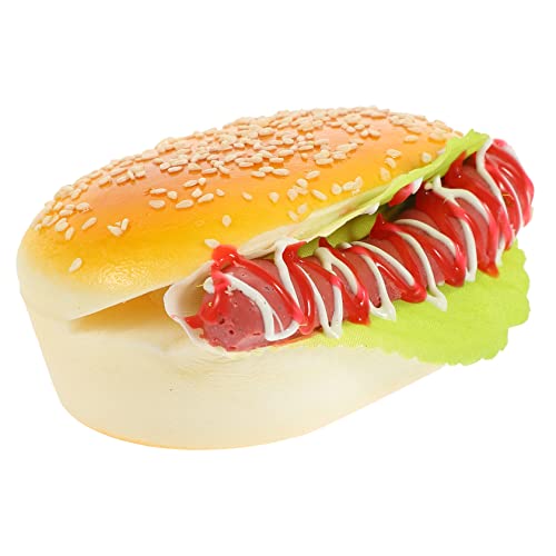 ibasenice Simuliertes Hamburger-Modell Modelle Ornament Restaurant gefälschtes Essen künstliche Burger Burger-Dekore kaufen falsches Burger-Dekor Pu Requisiten Orleans schmücken Dekorationen von ibasenice