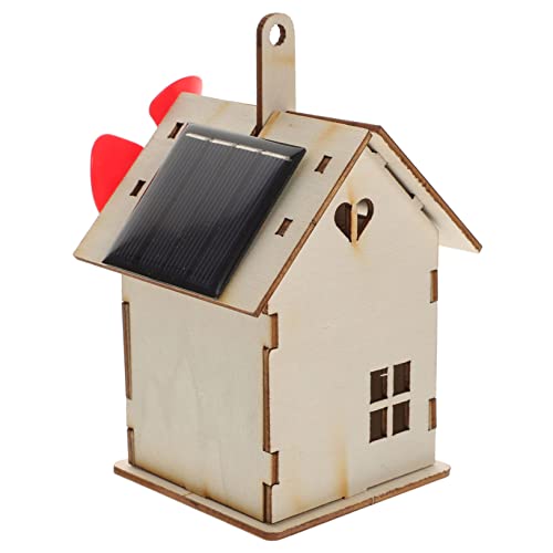ibasenice Solarbetriebenes DIY Modell für Kleines Solarhaus Einfach Zusammenbaubar Pädagogisches Wissenschaftsspielzeug Fördert Kreativität und Umweltbewusstes Lernen für Jungen und Mädchen von ibasenice