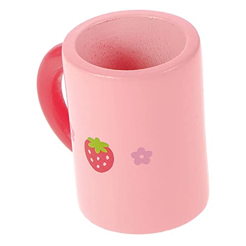 ibasenice Miniatur-küchenspielzeug Kaffeetasse Aus Holz Für Kinder Rollenspiel Puppenhaus-zubehör Für Die Heimdekoration Miniatur-Szene von ibasenice