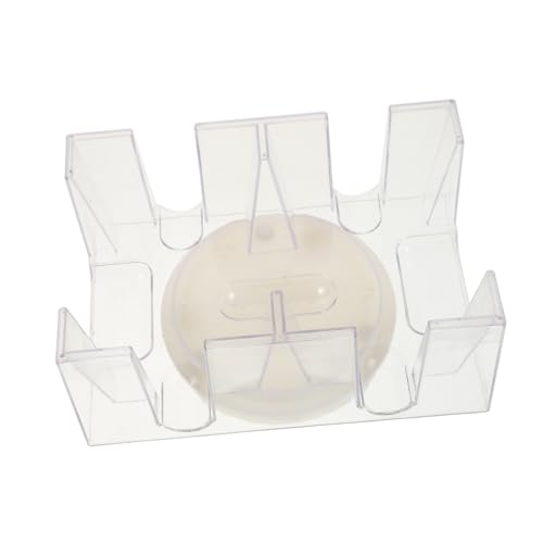 ibasenice Spielkartenfach Poker serviert Wimpern-Organizer und -Aufbewahrung Kartendeck Handel Karten Stehen Kartenhalter Spielkartenständer Heimkarten Steht Wohnaccessoires STK Transparent von ibasenice