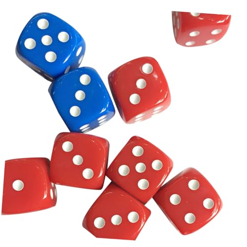 ibasenice 6-seitiges Würfelset 2er-Pack Spielwürfelspielzeug Umweltfreundliches Material Für Ktv-Bars Und Mathespiele von ibasenice