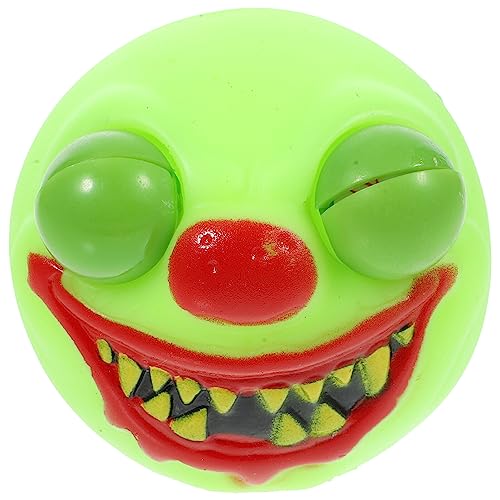 ibasenice Spielzeug Green Clown Eyeball Squeeze Toy Funny Green Eye Bouncing Squeeze Toy Squeeze Sensory Toys Relieve Anxiety Stress Relie Toys Spielzeuge von ibasenice