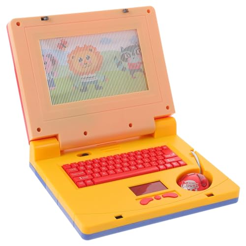 ibasenice Spielzeug-Laptop Für Kinder Mit Musik Und Licht Pädagogischer Lerncomputer Für Kinder Ab 3 Jahren von ibasenice