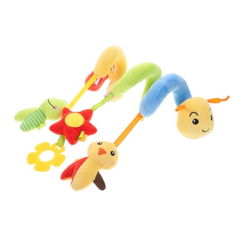 ibasenice Neugeborenen Tröstlich Puppe Baby Sensorischen Spielzeug Baby Spirale Plüsch Spielzeug Für Kinderwagen Bogen von ibasenice