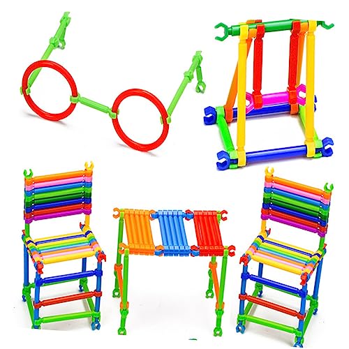 ibasenice Intelligenzspielzeug Für Jungen Und Mädchen 500-teiliges Kreatives BAU- Und Lern-3d-puzzle Für Die Entwicklung des Gehirns Zufällige Farbe von ibasenice