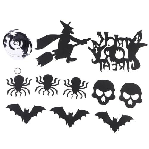 ibasenice Spinnen-Schädel-Fledermaus- -Spiralen-Verzierung Partyzubehör Partylichter halloween dekoration halloween-dekoration wirbelt Luftschlangen Halloween-Strudeldekorationen Papier von ibasenice