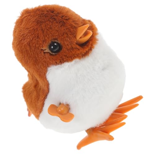 ibasenice Springendes Spatzspielzeug für kinderspielzeug Easter Toys jucarii pentru copii Tier süßes Aufziehspielzeug Tier-Aufziehspielzeug für Party Plüsch Brown von ibasenice