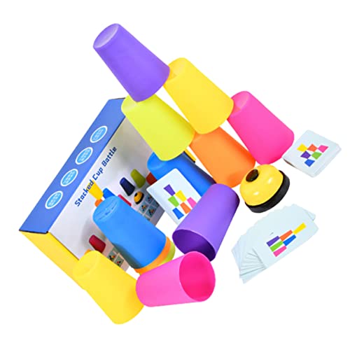 ibasenice Stapelbecher Spielset Teilig mit Lernkarten und Signalgeber Pädagogisches Geschicklichkeitsspiel für Zwei Spieler Fördert Konzentration Soziale Fähigkeiten und Fantasieentwicklung ibasenice Stapelbecher Spielset Teilig mit Lernkarten und Signalgeber Pädagogisches Geschicklichkeitsspiel für Zwei Spieler Fördert Konzentration Soziale Fähigkeiten und Fantasieentwicklung von ibasenice