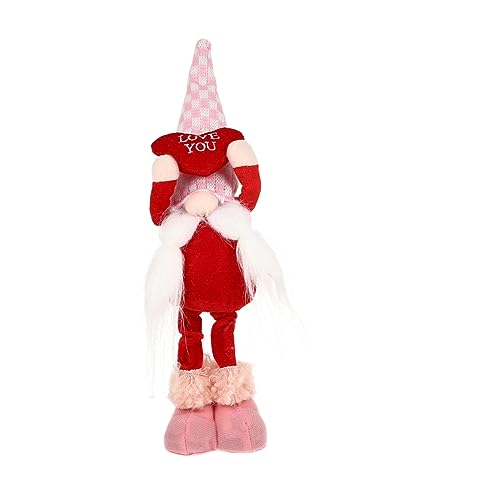 ibasenice Valentinstag GNOME Puppe Schmuck Kreative Dekorative GNOME Statue Für Feier von ibasenice