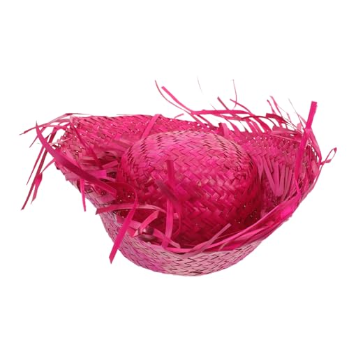 ibasenice Strand Strohhut Damen Leicht Geflochtene Sommer Strandparty Mütze Atmungsaktiv Für Kopf Umfang Rosa ibasenice Strand Strohhut Damen Leicht Geflochtene Sommer Strandparty Mütze Atmungsaktiv Für Kopf Umfang Rosa von ibasenice