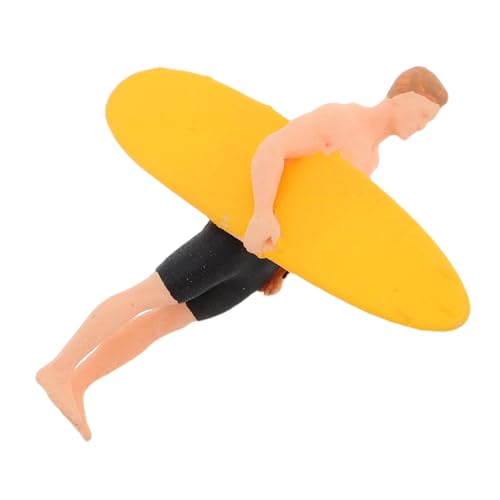 ibasenice Miniaturfiguren Surfer-skulptur Stranddeko Für Sandkästen -landschaften Und Puppenhäuser Für Erwachsene Für Strand-szenen von ibasenice