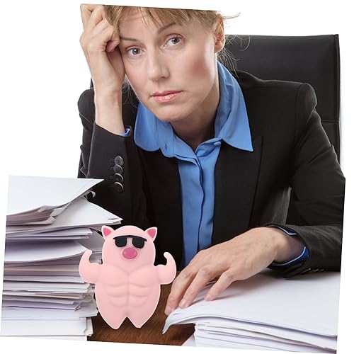 ibasenice Stretchiges Stressspielzeug Schwein aus TPR Sandmaterial Lustiges Langlebiges Anti Stress Squeeze Tier für Entspannung und Partygeschenke Zappelspielzeug gegen Druck von ibasenice
