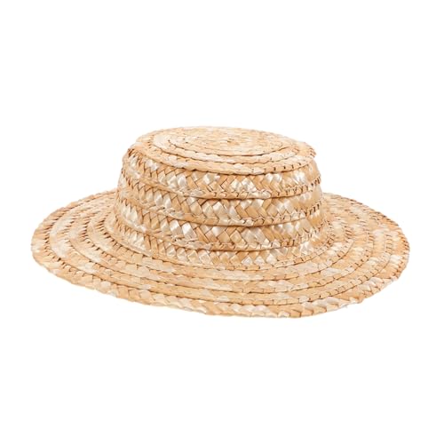 ibasenice Strohhutpuppe Bucket Hats für Damen kleine Strohhüte zum Basteln Hut basteln Cowgirlhut doll Accessories Puppen Accessoires Mini-Hut-DIY-Requisite Miniatur winzige Hüte von ibasenice