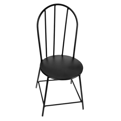 ibasenice Stuhl Ornamente für kinderspielzeug Schminktischdekoration Miniaturmöbel spielzeuge Mini-Hausstuhl winziger Stuhl Mini-Basteldekore Mini Möbel Eisen Black von ibasenice