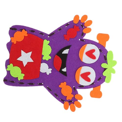 ibasenice Süße Handpuppen Zum Geschichtenerzählen Handpuppen Masse Handpuppen Für Party Handpuppe Handpuppen Als Halloween-handpuppe Puppen Für Halloween Violett Nicht Gewebt von ibasenice