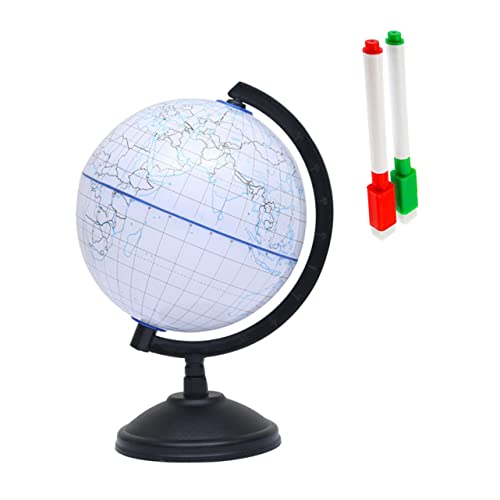 ibasenice System Münze Erde Umgebungs Kind Solar- Globen Geo Party Cool Spielzeuge Bildungsweltkugel DIY Weltkugel Unvollendete Weltkugel Unvollendete Erdkugel Plastik Weiß von ibasenice
