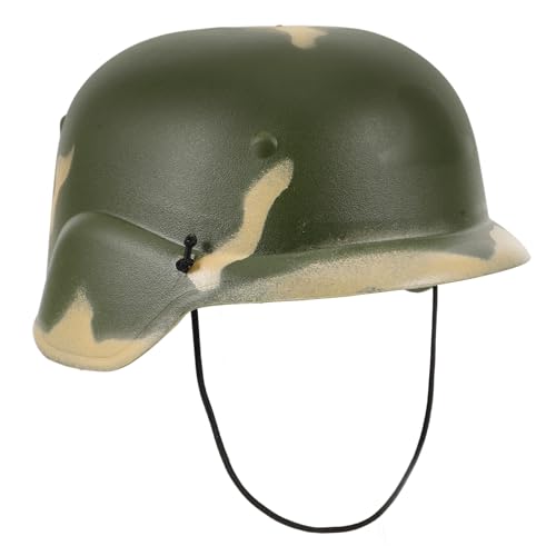 ibasenice Tarnhelm Knieschoner Kinderroller Helm Kinderhelm Soldatenhelm Babyhelm Kinderhut Armeehelm Helm Für Kinderkostüme Armeekostüme Für Plastik Camouflage von ibasenice