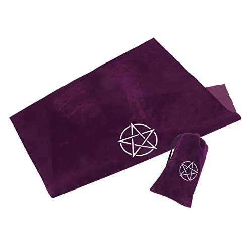 ibasenice Tarot Tischdecke Sternmotiv Langlebiges Leichtes Material Vielseitig als Wahrsage und Desktopdekor Tragbar für Kartenlegen Astrologie Spirituelle Beratung Spielzubehör von ibasenice