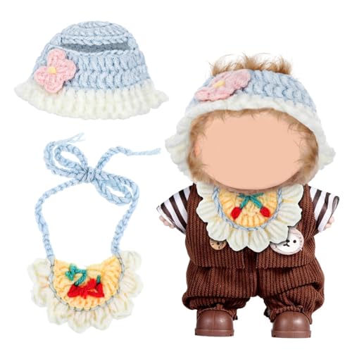 ibasenice Teiliges Puppenkleid-Set mit Handgestrickter Mütze und Babylätzchen Weiche Puppenkleidung Kompatibel mit Labubu Geschenk und Kreatives Outfit für Mädchen ibasenice Teiliges Puppenkleid-Set mit Handgestrickter Mütze und Babylätzchen Weiche Puppenkleidung Kompatibel mit Labubu Geschenk und Kreatives Outfit für Mädchen von ibasenice