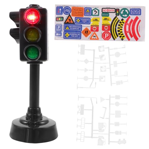 ibasenice Teiliges Verkehrsschilder Spielset für Pädagogisches Verkehrszeichen Lernspielzeug mit Ampel Stabiles Kunststoffmaterial Simulierte Straßenszene zur Verkehrssicherheit und ibasenice Teiliges Verkehrsschilder Spielset für Pädagogisches Verkehrszeichen Lernspielzeug mit Ampel Stabiles Kunststoffmaterial Simulierte Straßenszene zur Verkehrssicherheit und von ibasenice